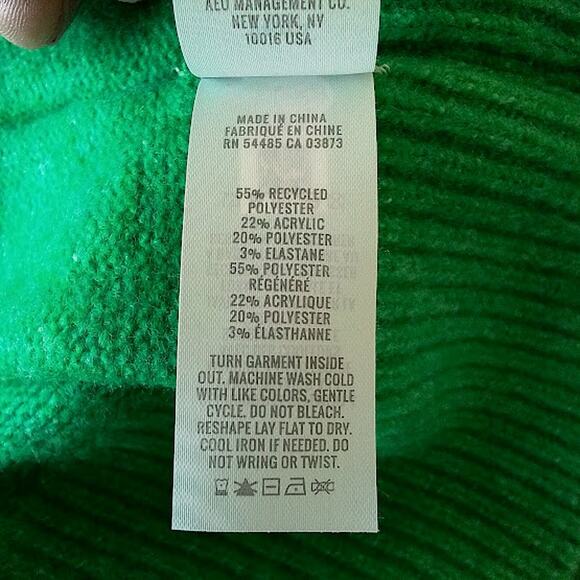 Aerie Cozy Knit Crewneck Sweater Green XS NWT - Picture 3 of 3